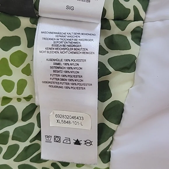 Columbia Green & Black Ski Coat Size Large Nice & Thick - Picture 5 of 9